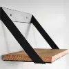 Etagere murale industrielle en bois & metal