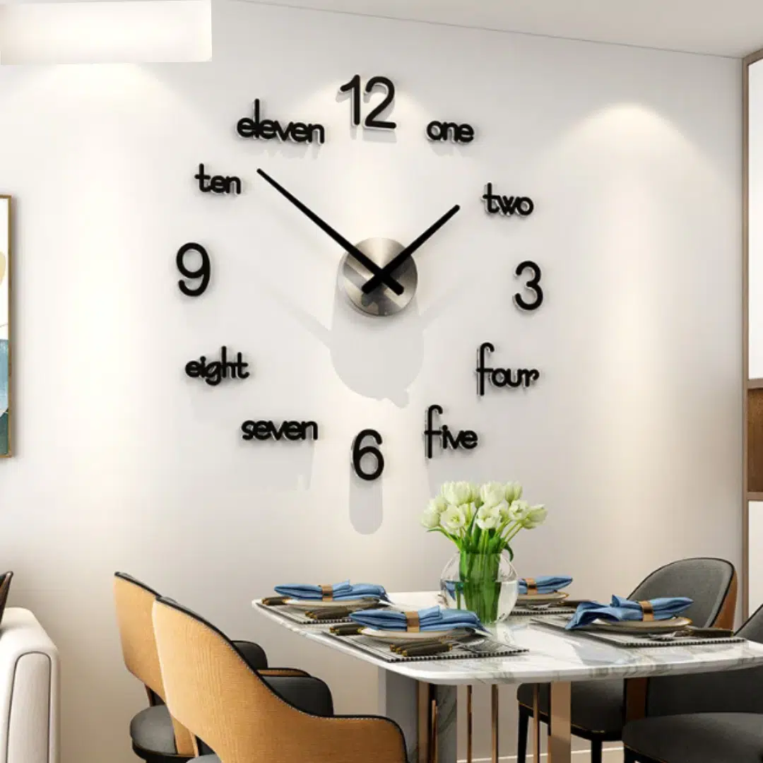Horloge murale 3D