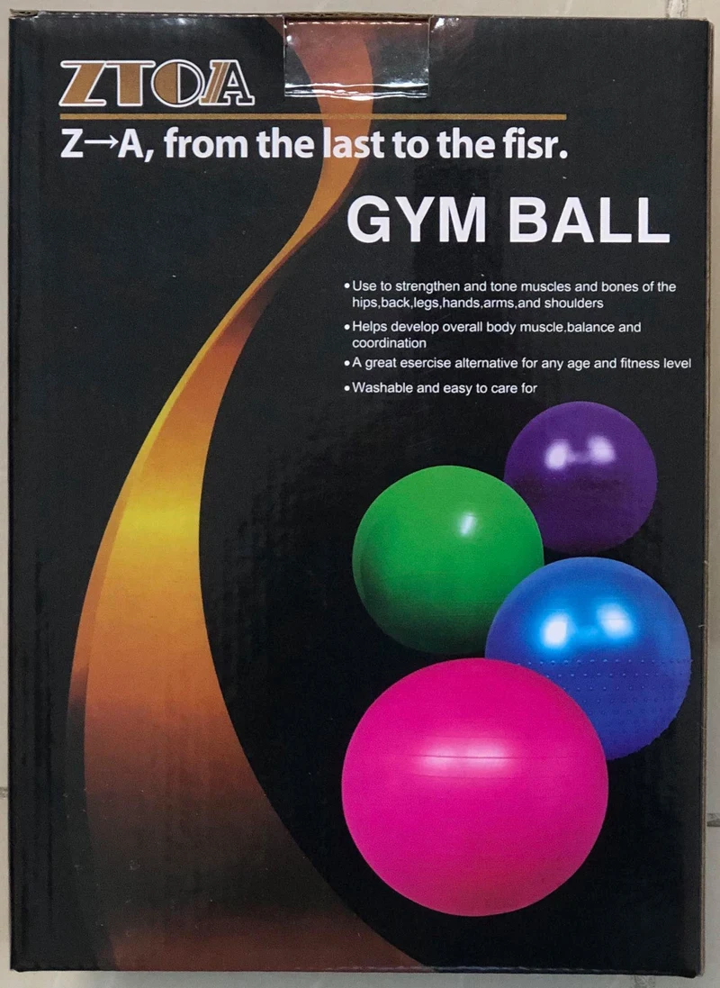 Ballon de gymnastique et de fitness ZTOA