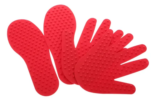 Ensemble mains et pieds pour parcours de motricité