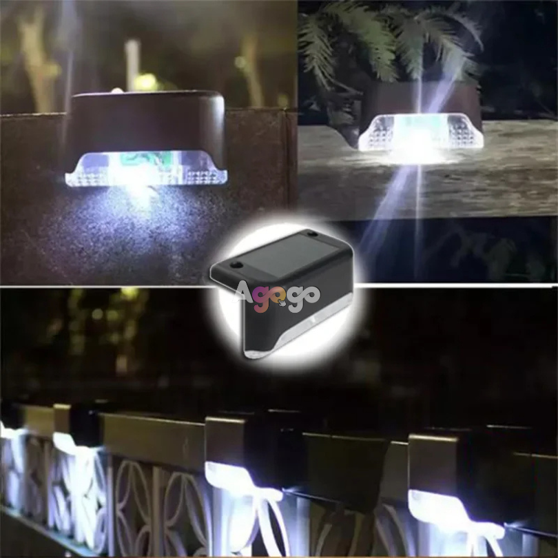 Pack 4 Lampe solaire à LED pour marche et escalier