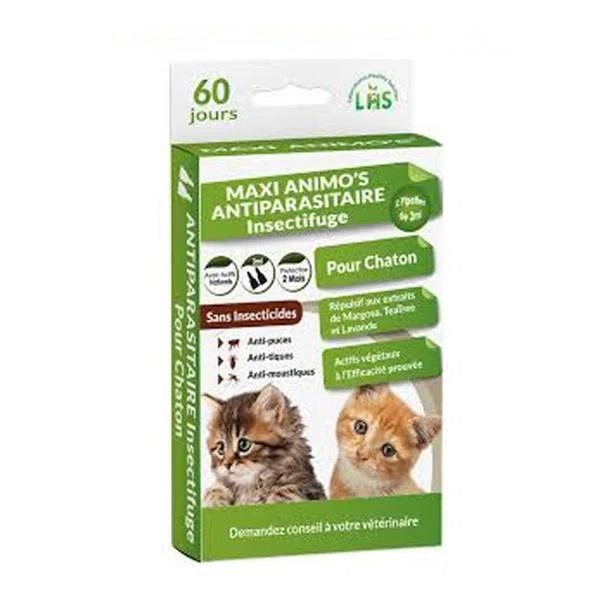 Maxi animo's insectifuge chaton 2*3ml