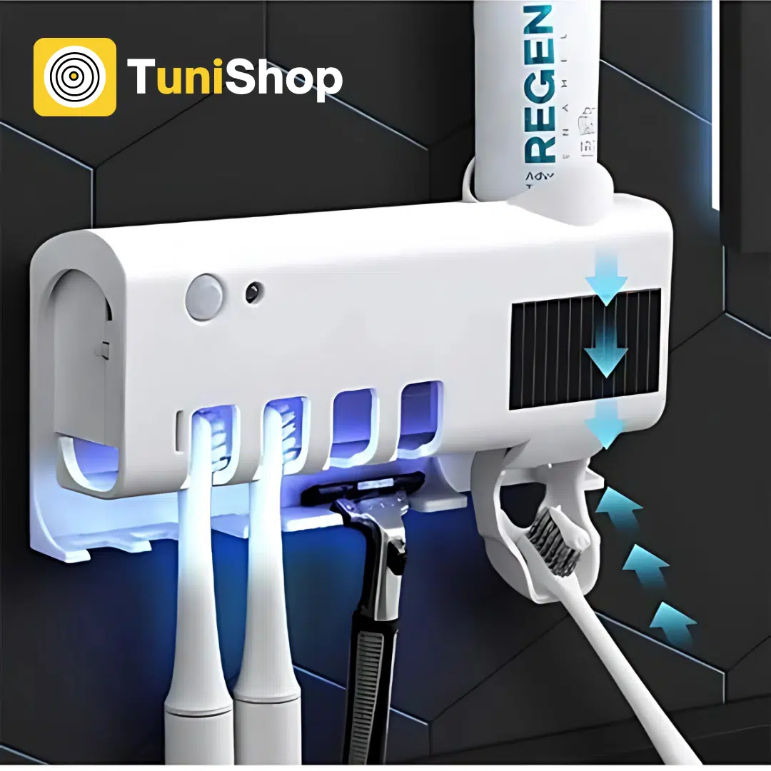 Stérilisateur de Brosse A Dents Avec Distributeur Automatique De Dentifrice