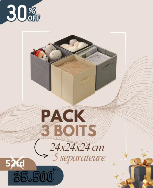 3 box de rangement MODRNA