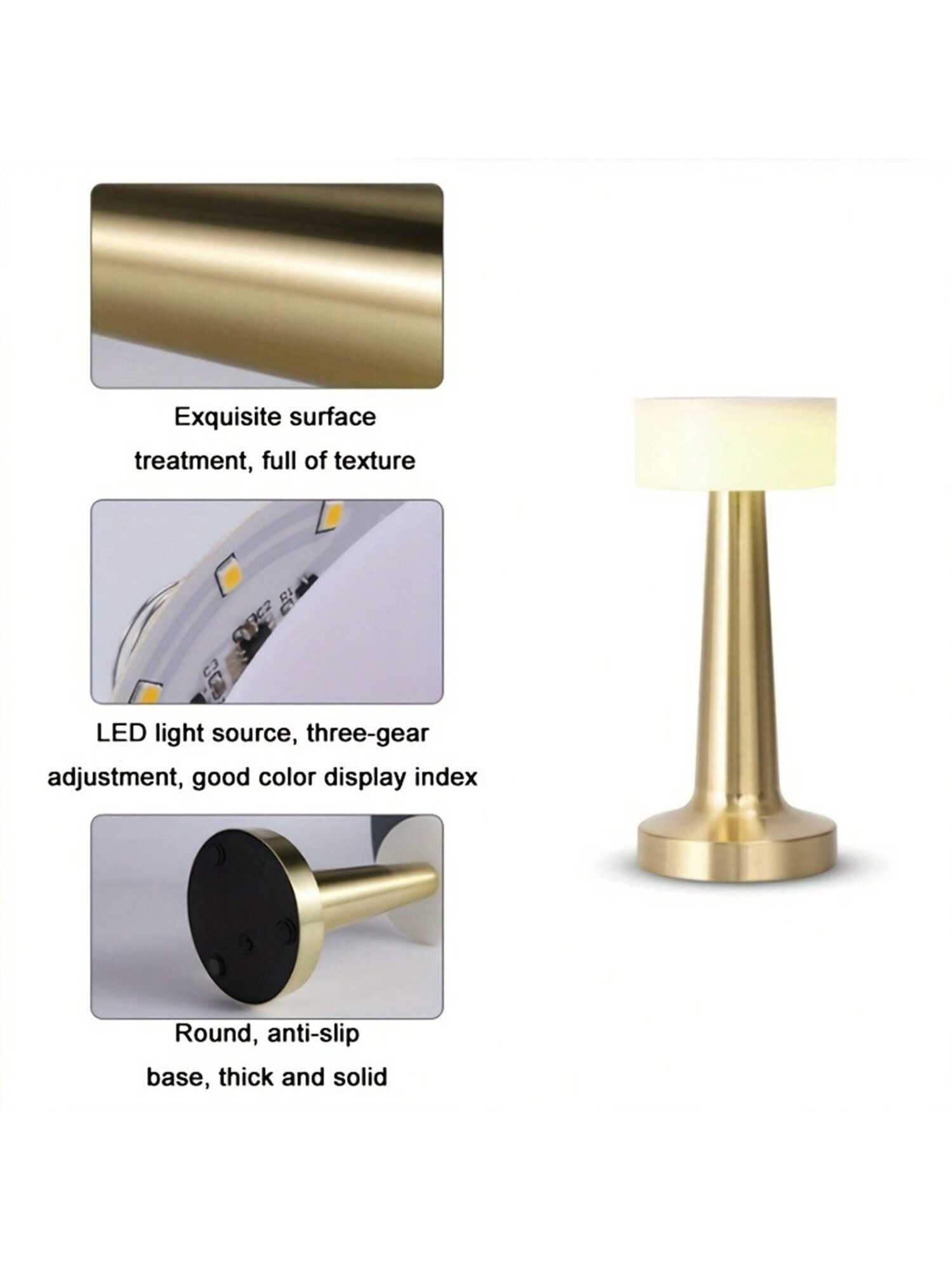 Lampe de table sans fil rechargeable