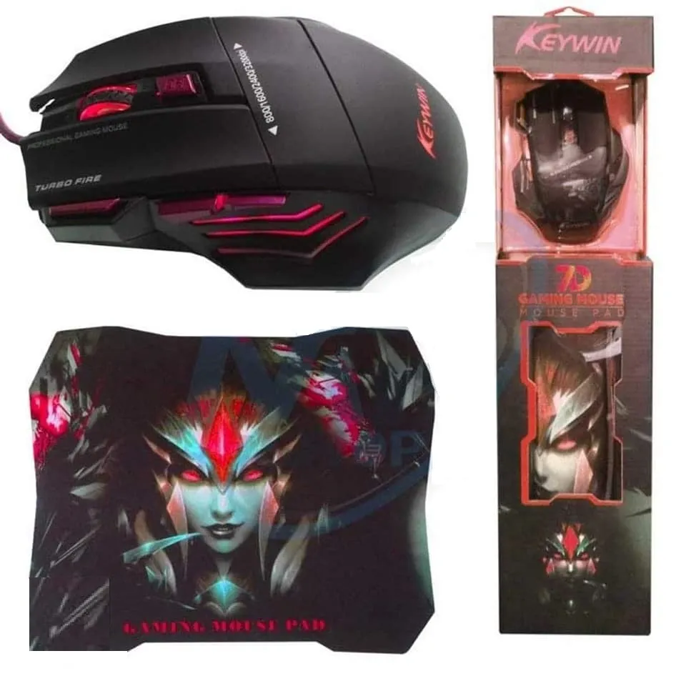 KEYWIN Souris et Tapis - 7D kit GAMING