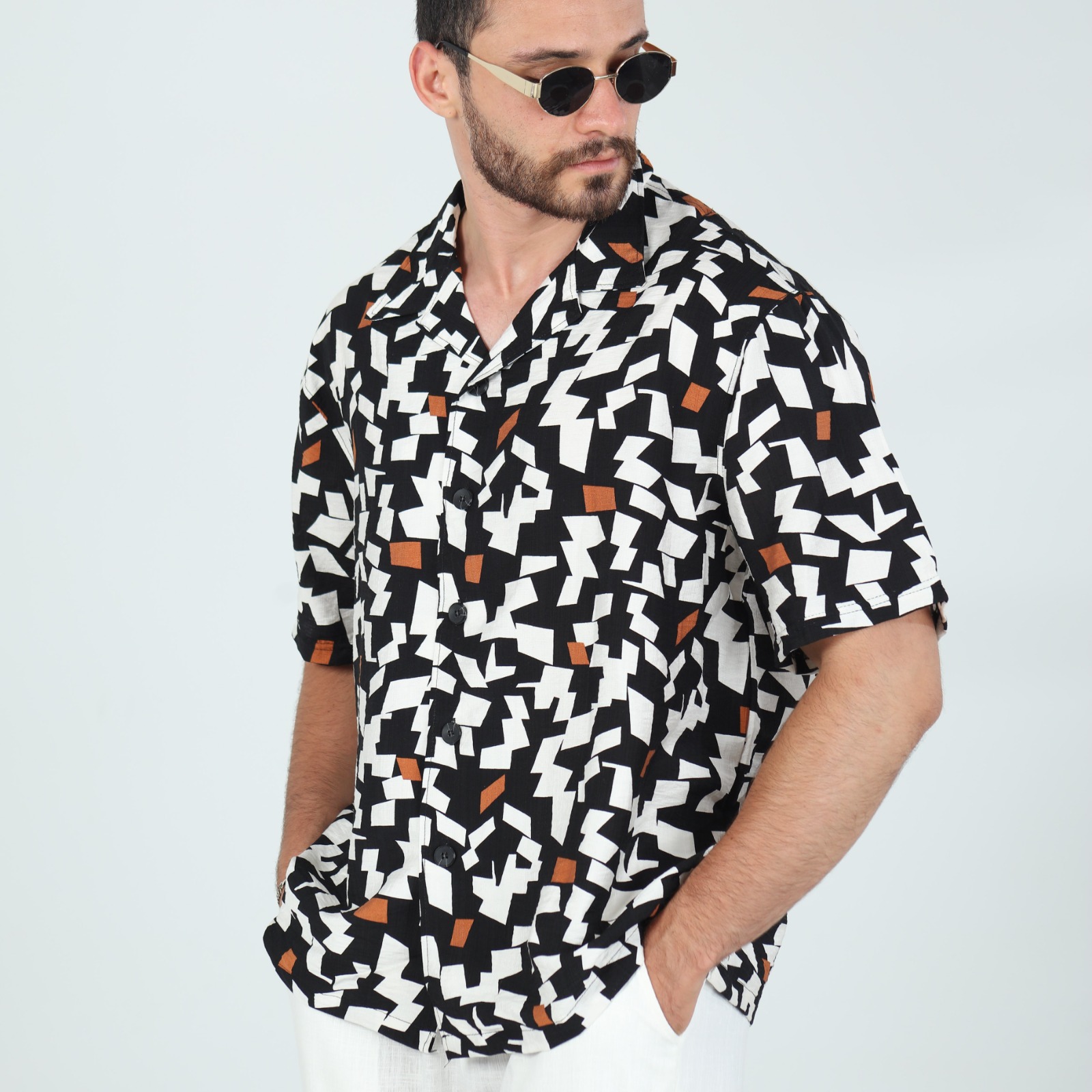 Chemise Mosaic Blanc