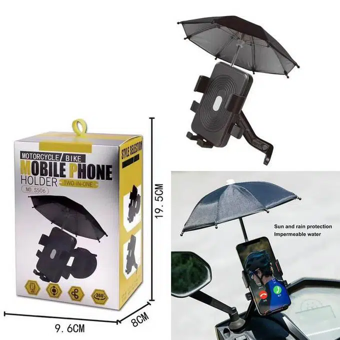 Support Téléphone De Moto Ou Velo Avec Parapluie