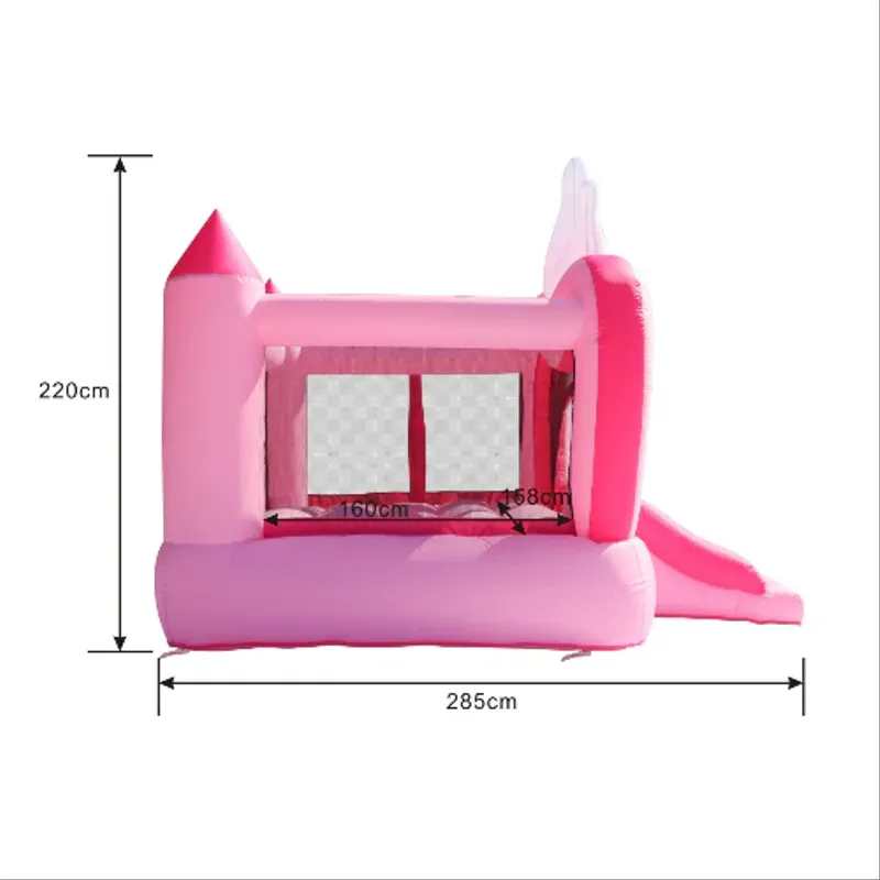 Château gonflable de princesse avec toboggan