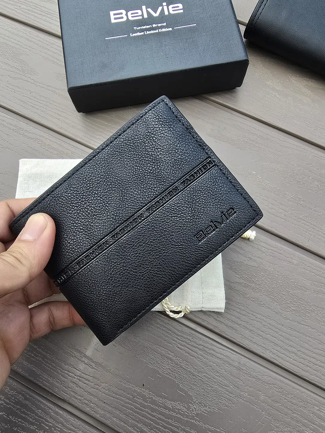 Portefeuille  Belvie Noirpolo