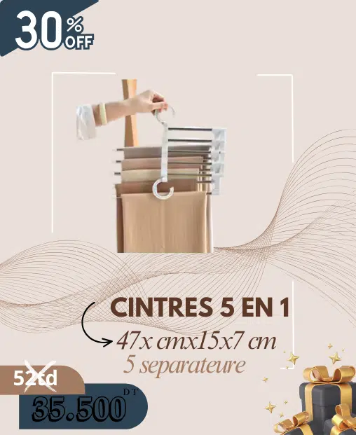 Cintres Économiseur 5 en 1