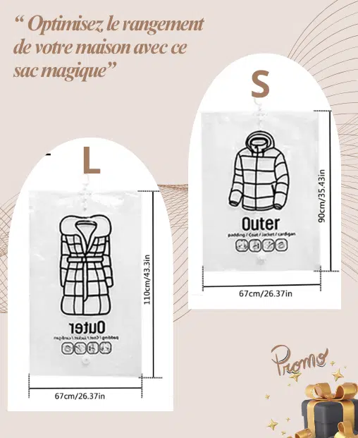 Sac sous vide transparents