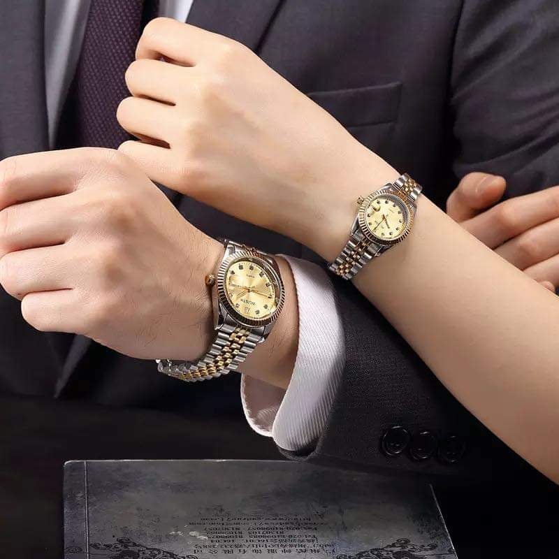 Pack de 2 Montres Couple - Gold
