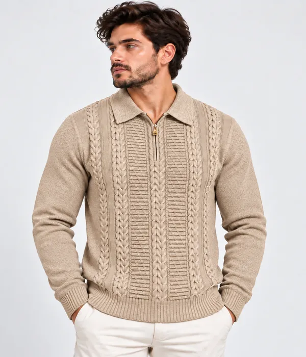 Pull zip up