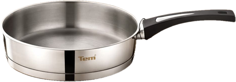 TEM COSMOS-POELE SAUTEUSE 24 CM- INOX 18/10