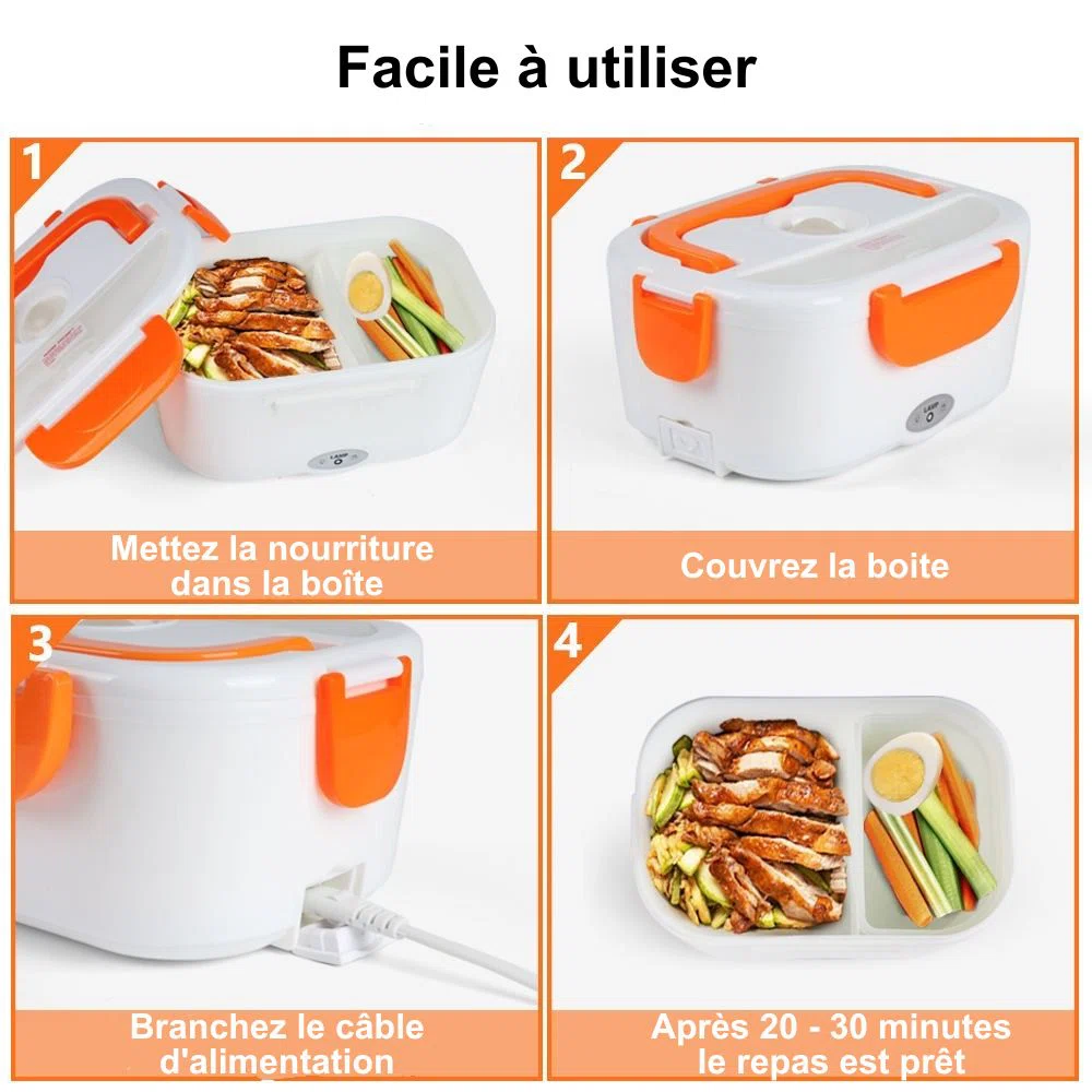 Lunch Box Électrique 40W - Boîte chauffante - (Vert)