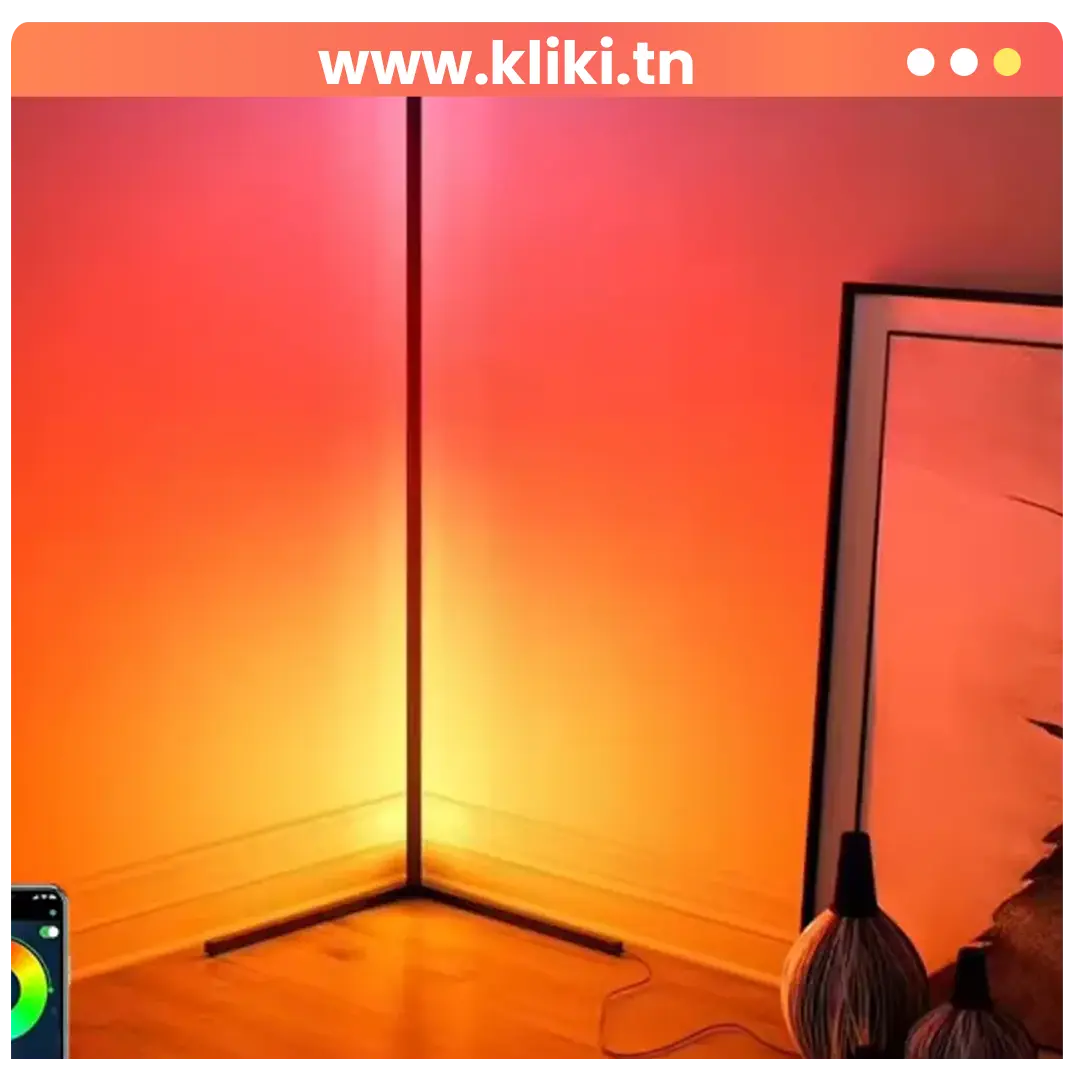 Lampe dangle sur pied avec télécommande