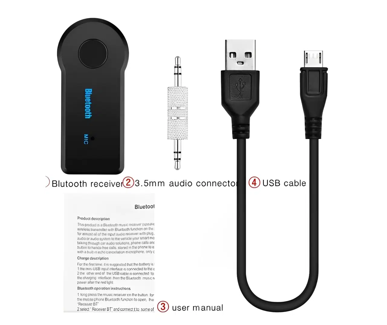 Récepteur Bluetooth pour Voiture BT-350 محول بلوتوث لاسلكي للسيارة