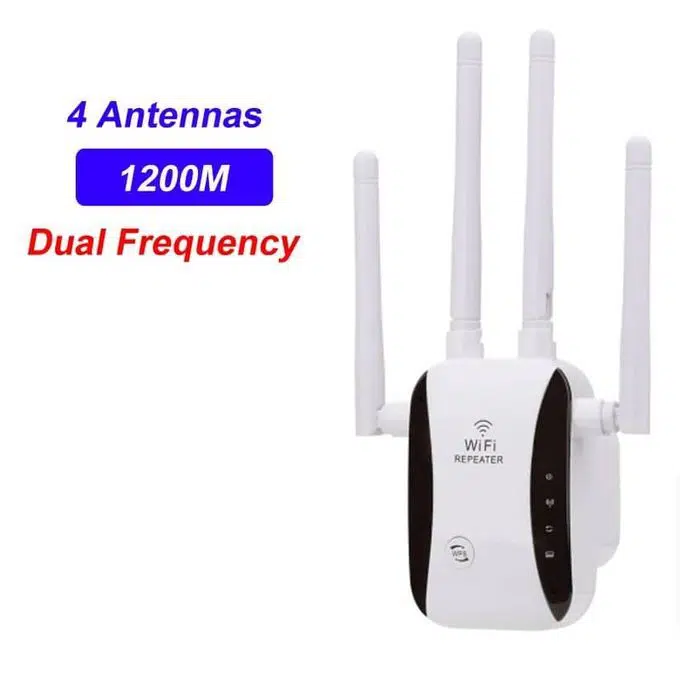 Répéteur Réseau WiFi - Amplificateur signal - 4x Antennes