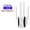 Répéteur Réseau WiFi - Amplificateur signal - 4x Antennes