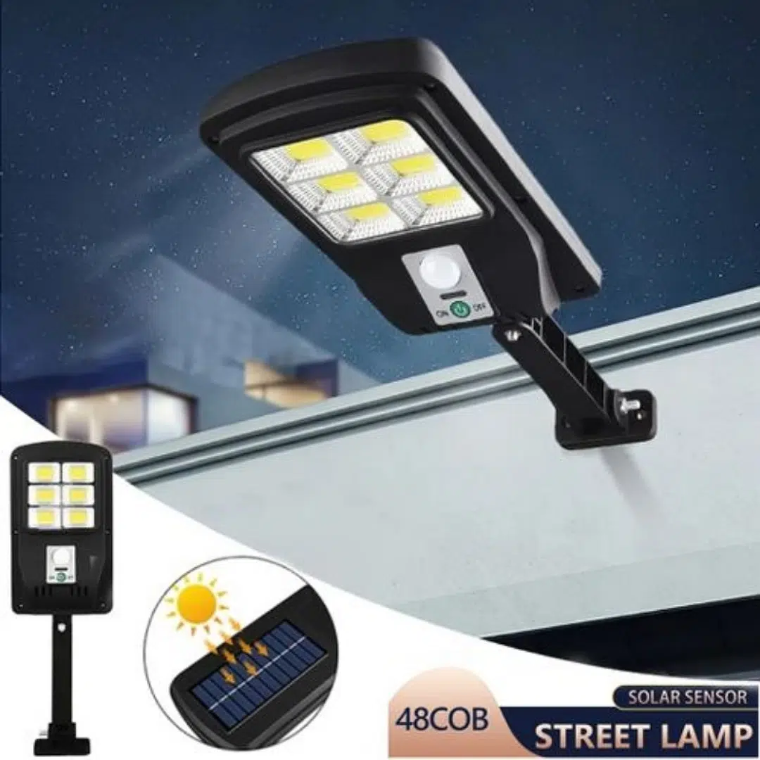 Lampe Solaire d’Extérieur à LED avec Détecteur de Mouvement – Télécommande & Étanchéité