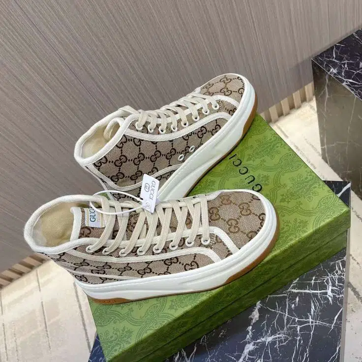 Gucci GG High – Bleu & Beige