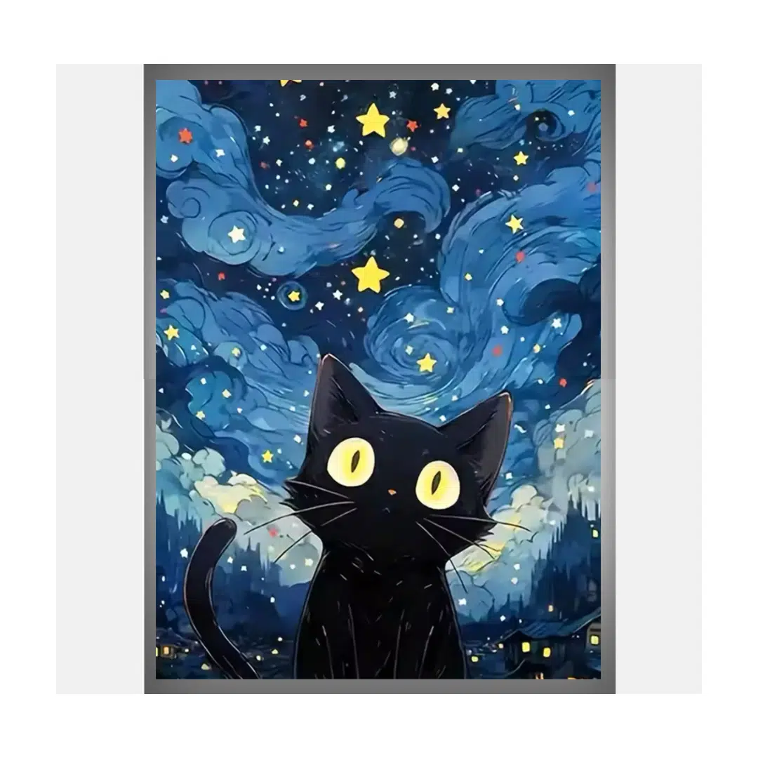 Night Cat | 25×35cm