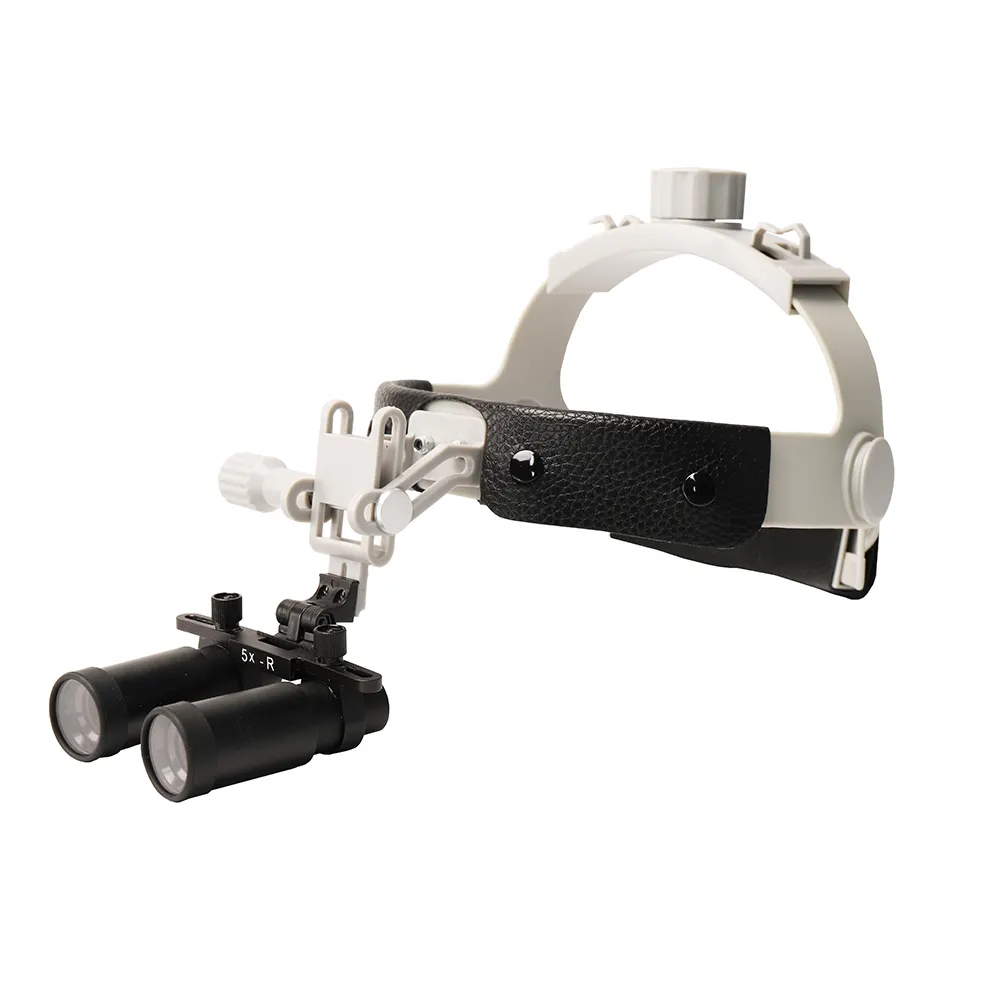 loupes médicales dentaires jumelles chirurgicales loupe 5x loupes dentaires 5.0x avec boîte en aluminium