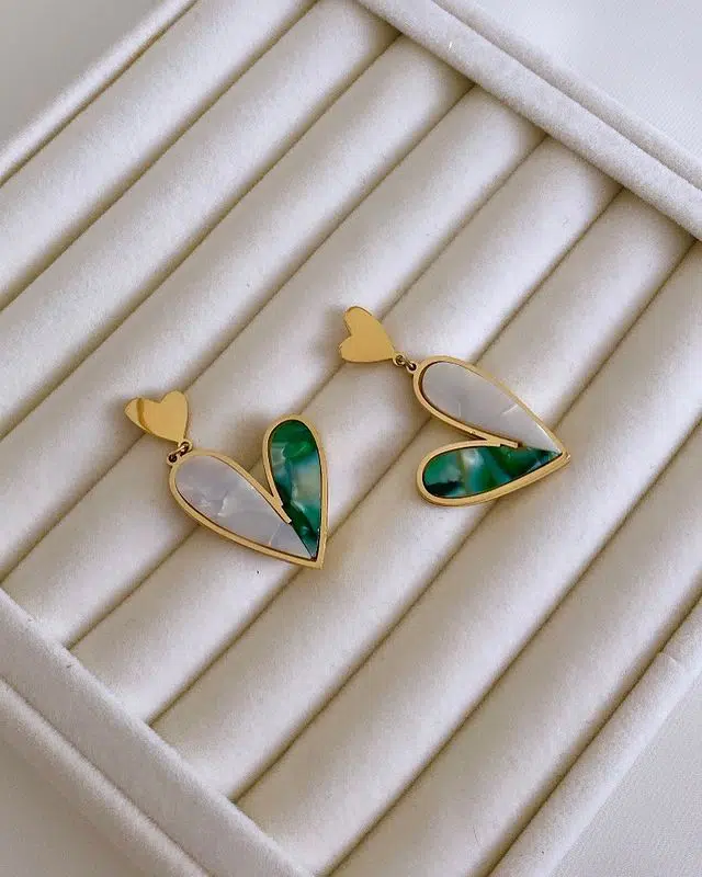 Beautify Collection - boucles doreilles pendantes en acier titane au design luxueux et léger