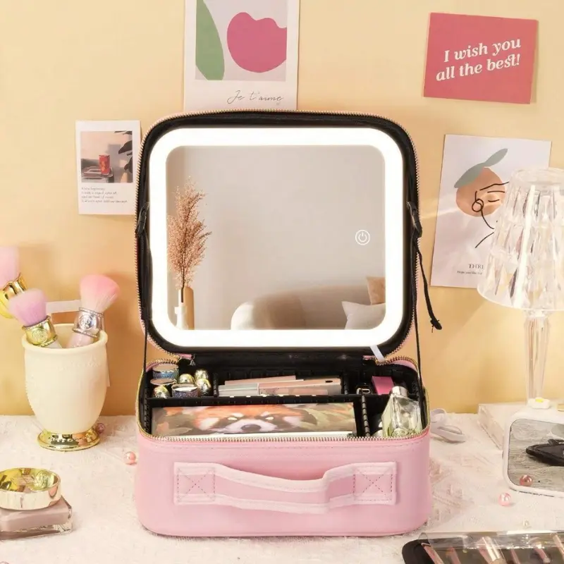 Coffret De Maquillage avec Miroir Lumineux