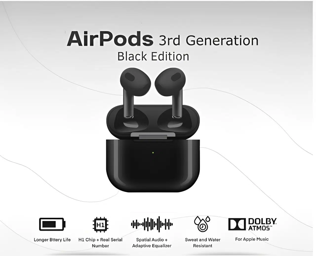 AirPods 3éme génération -Noir