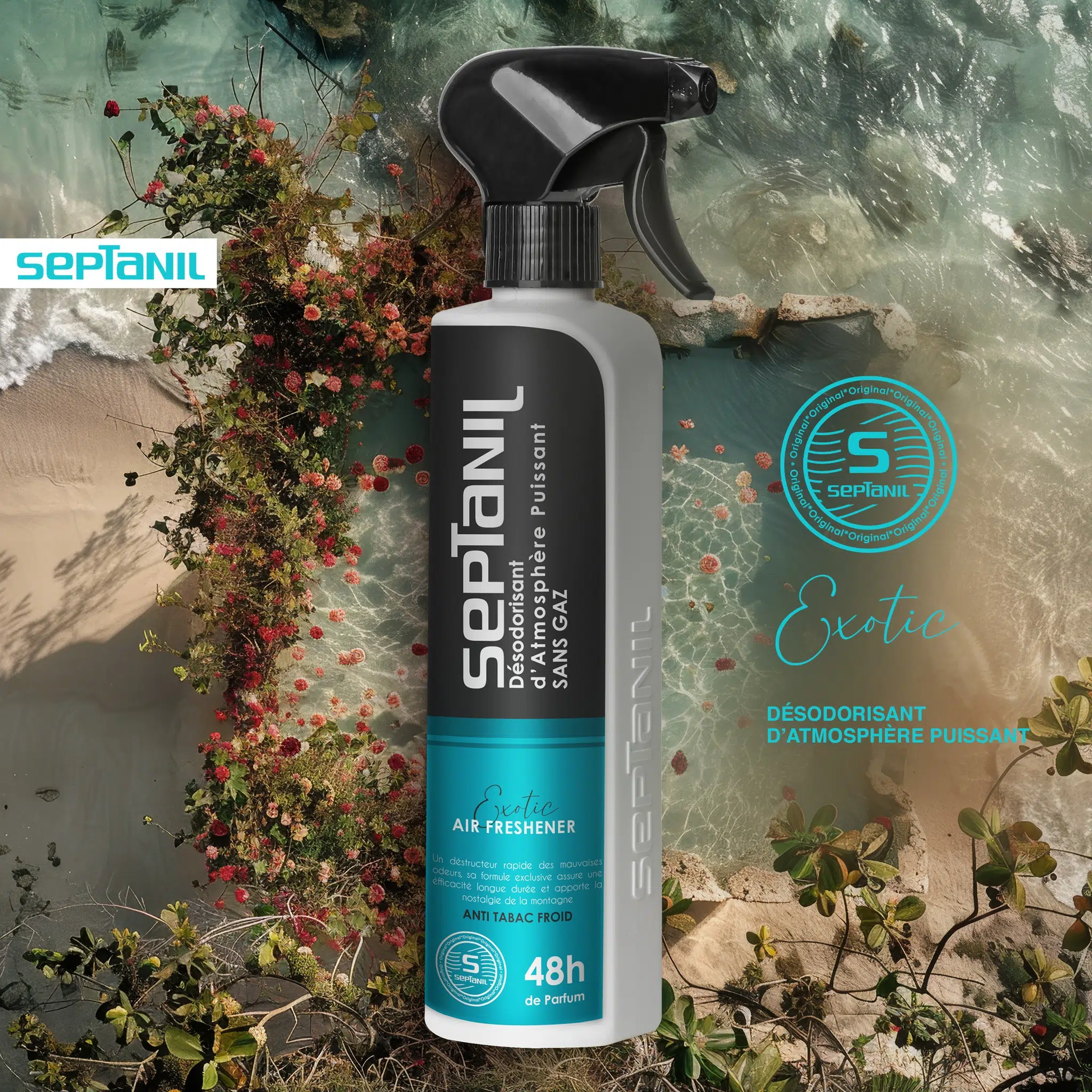 SEPTANIL DESODORISANT D'ATMOSPHERE PUISSANT EXOTIQUE 500ML