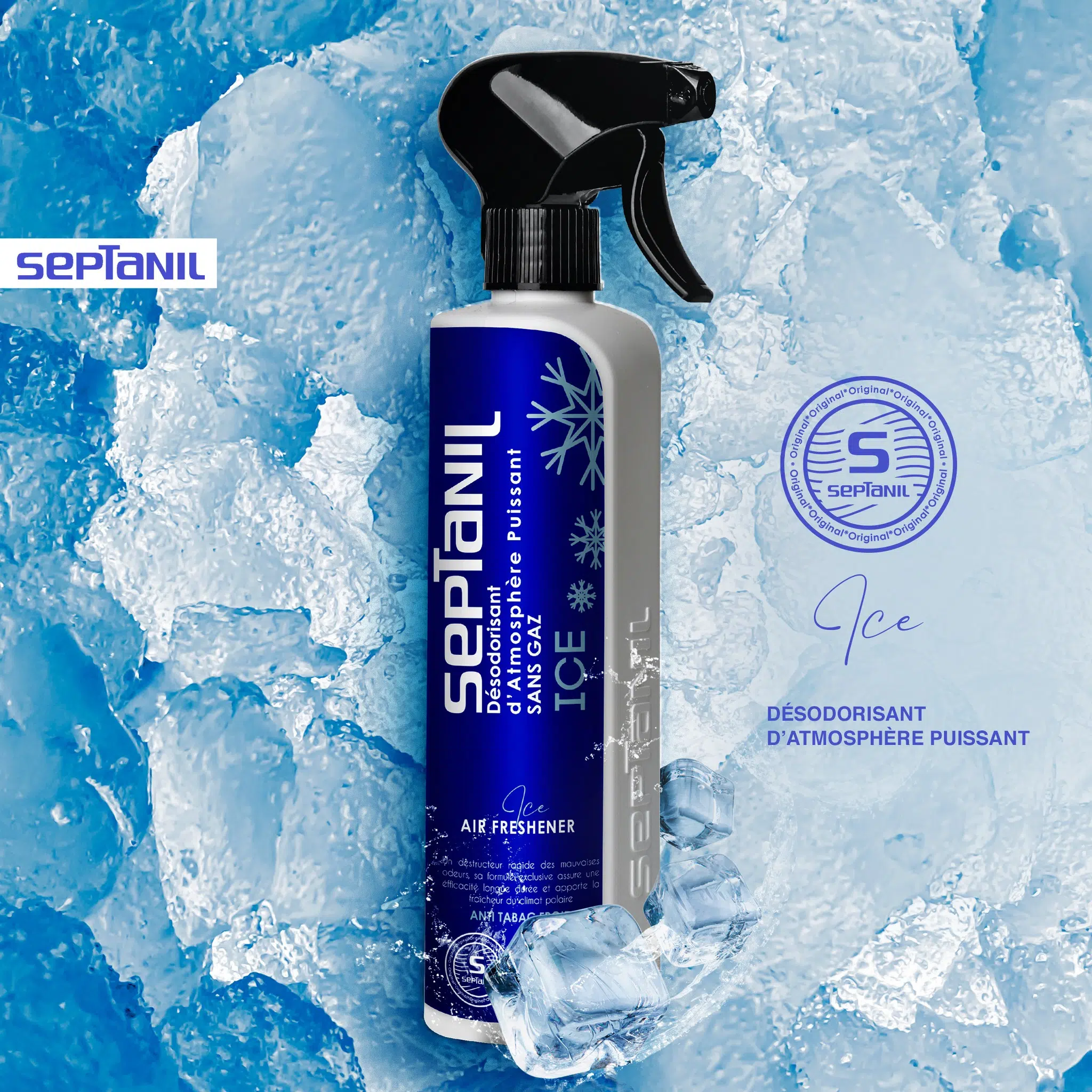SEPTANIL DESODORISANT D'ATMOSPHERE PUISSANT ICEBERG 500ML