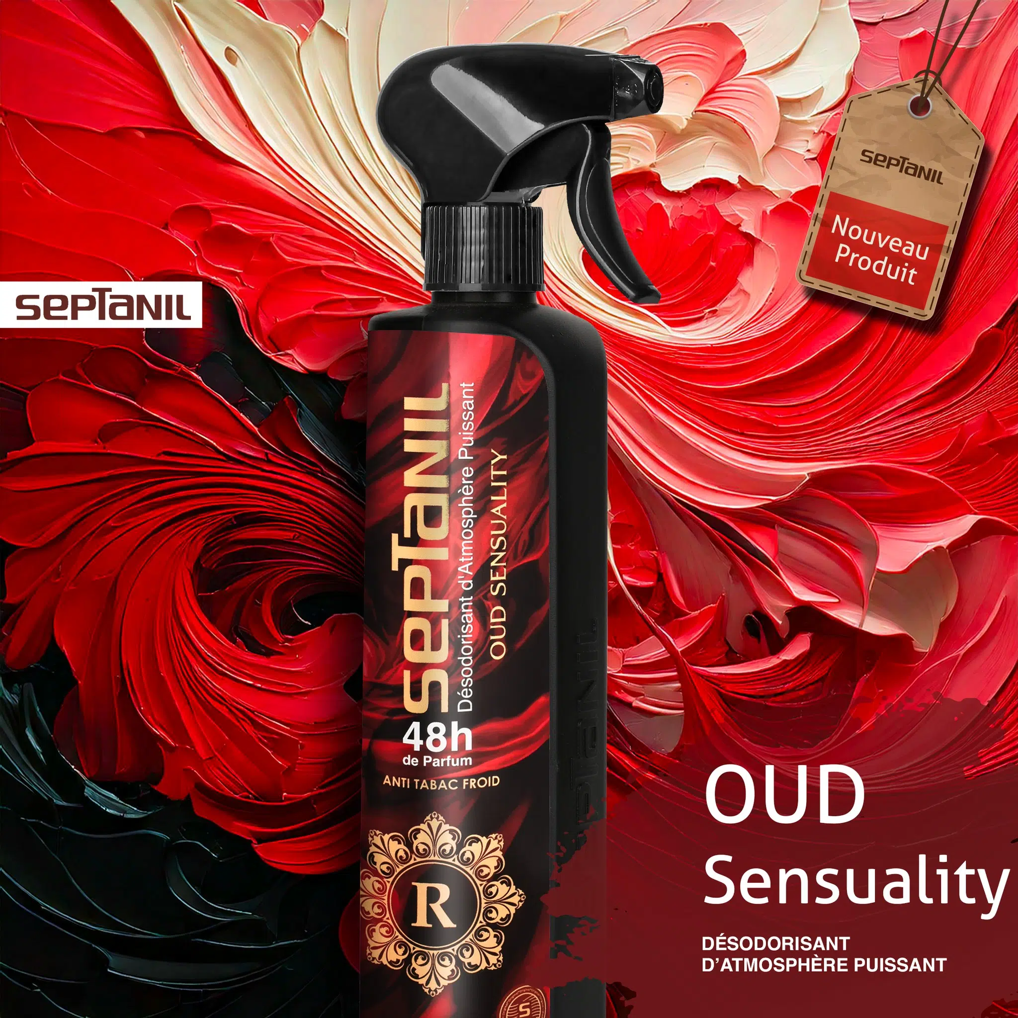 SEPTANIL DESODORISANT D'ATMOSPHERE PUISSANT OUD SENSUALITY 500ML