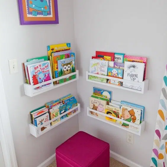 Set de 2 étagères pour livres ou jouets