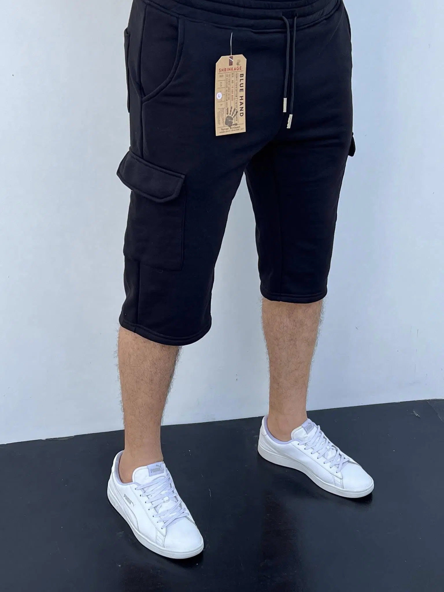 Pantacourt coton Noir