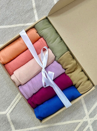 Pack 8 foulards coton