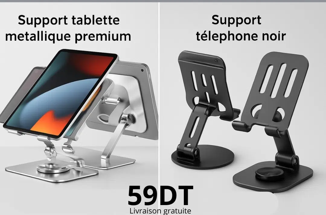 Support tablette et portable 360°