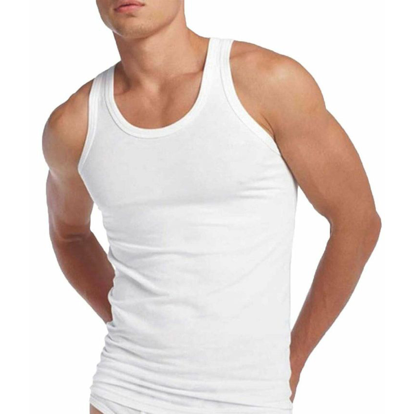 PACK 6 DEBARDEURS HOMME BLANCS