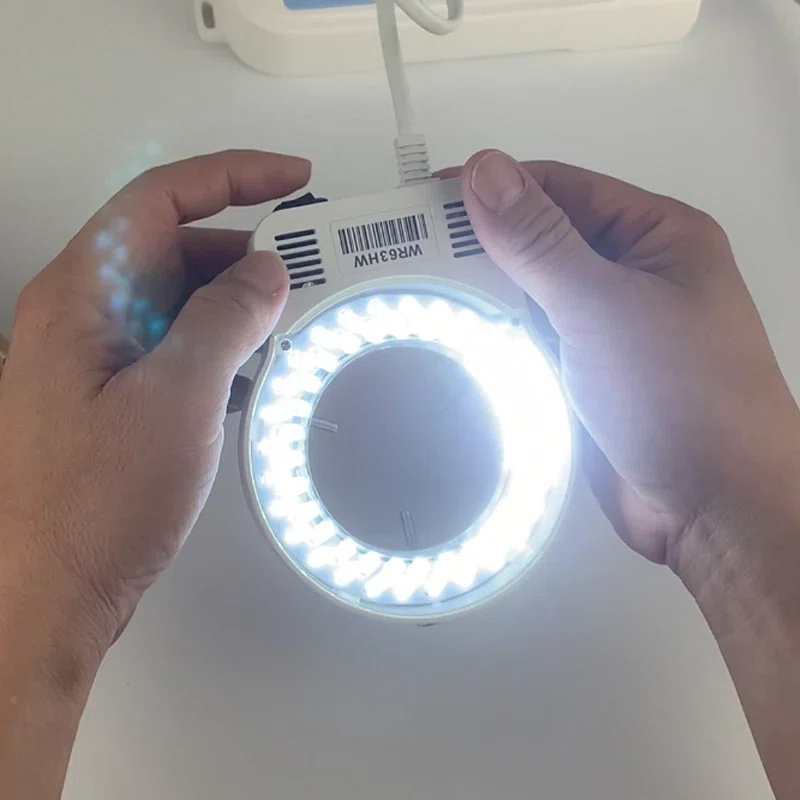 Lampe dAnneau LED pour Microscope Industriel – Éclairage Circulaire Intensif