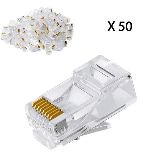 Lot de 50 pièces Connecteurs RJ45