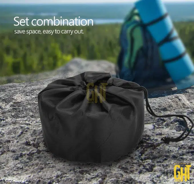 Set de Cuisine Camping 9 pièces avec Sac
