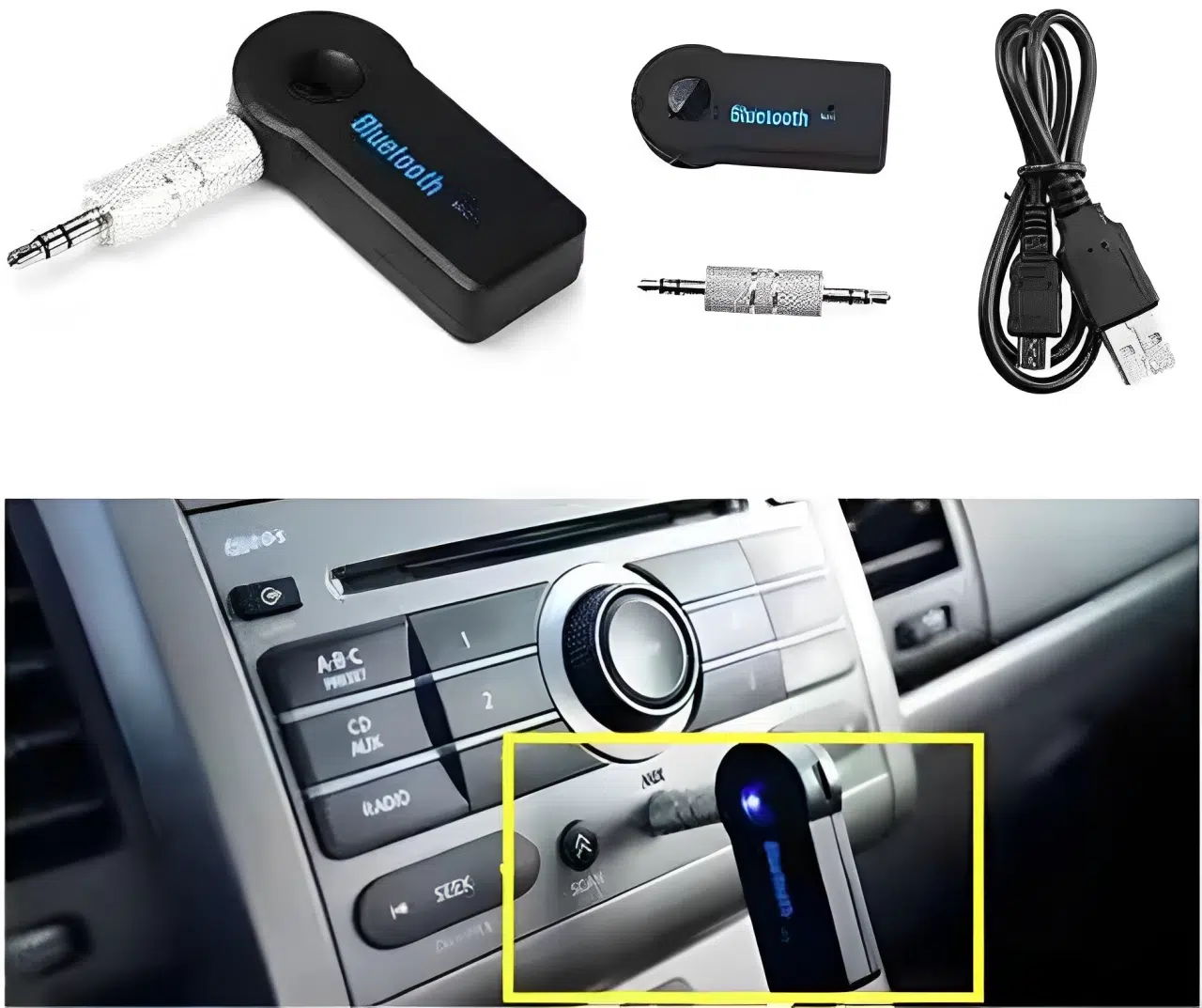 Récepteur Bluetooth pour Voiture BT-350 محول بلوتوث لاسلكي للسيارة