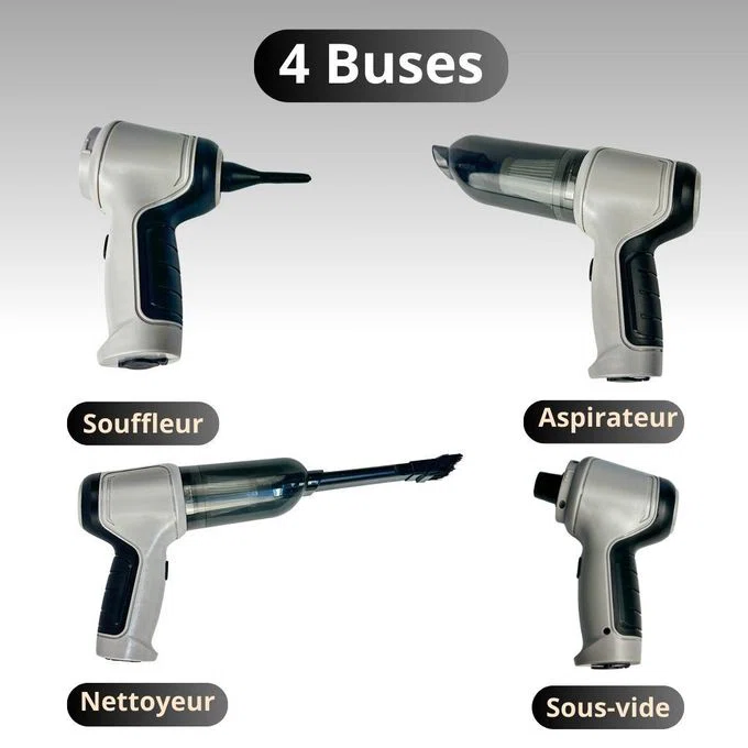 Aspirateur sans Fils , 3 En 1 pour voiture et maison + Un cadeau Support téléphone voiture