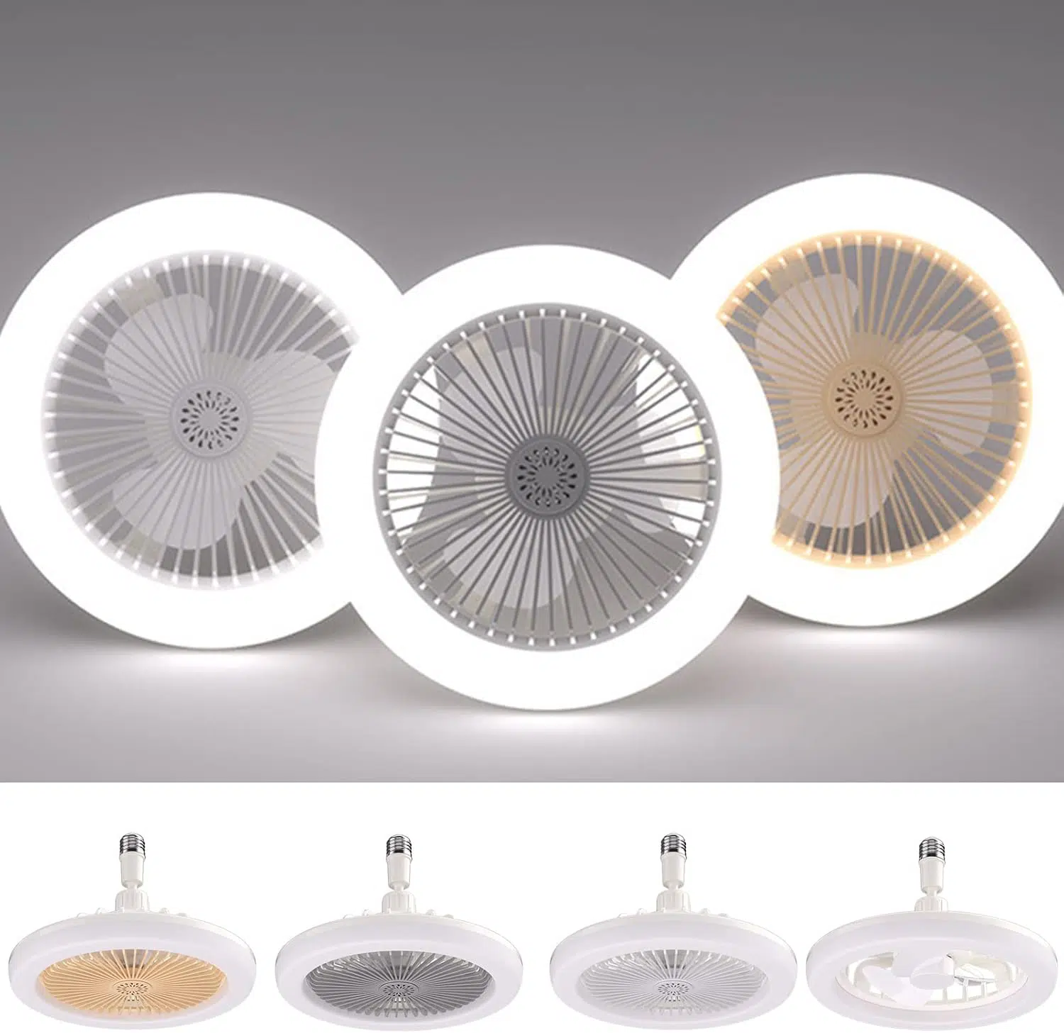 lampe ventilateur silencieux lumineux intelligent avec télécommande