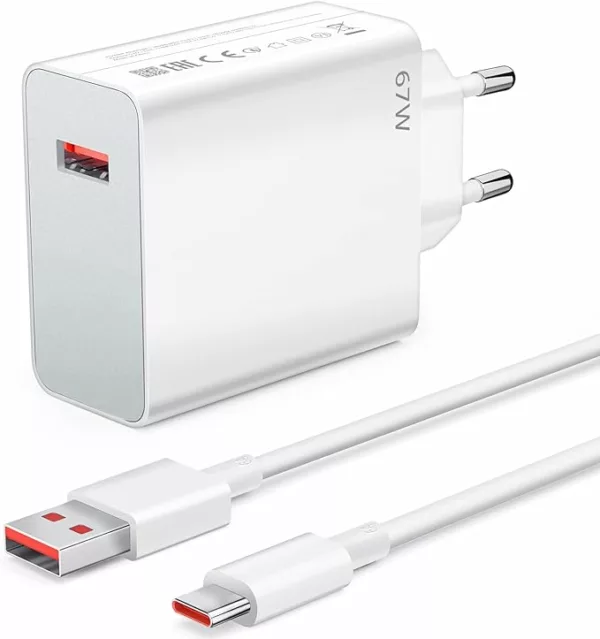 Chargeur Rapide 67W Pour Xiaomi, POCO, Redmi - Type-C, Neuf Générique, Efficace Et Fiable
