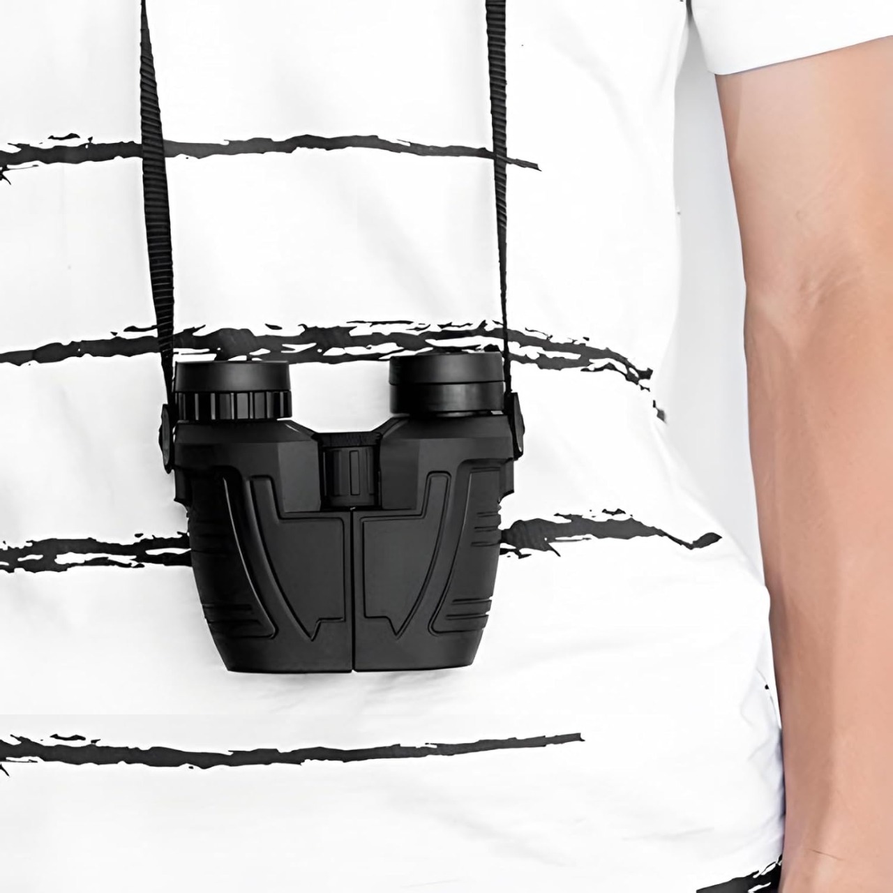 Jumelles compactes 12x25 avec vision claire en basse lumière