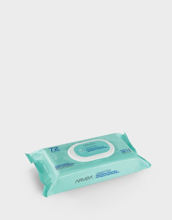 Lingettes Désinfectantes Antibactériennes   Paquet de 72
