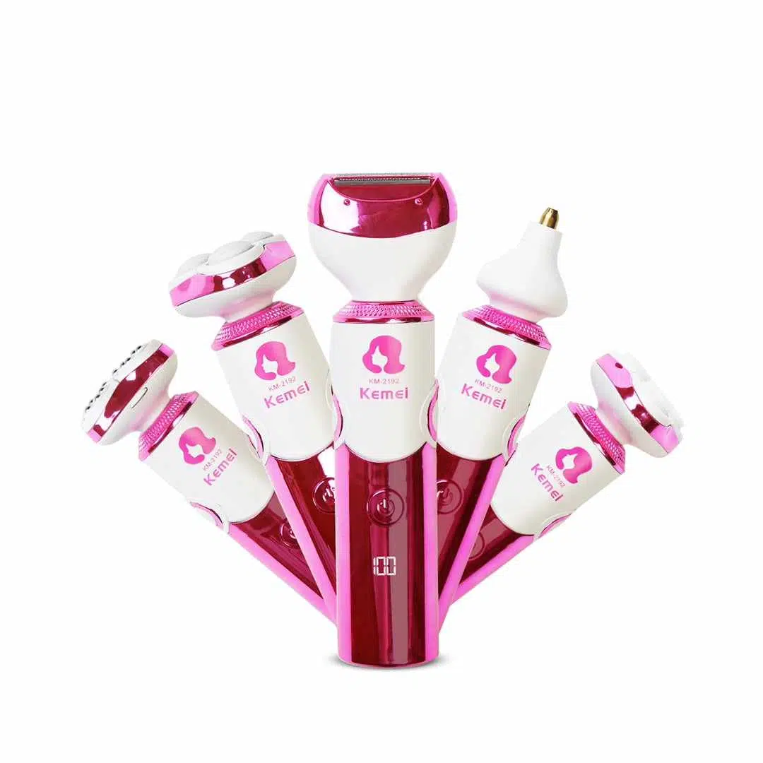 Épilateur électrique rechargeable 6 en 1 pour femme - Kemei - KM-2192