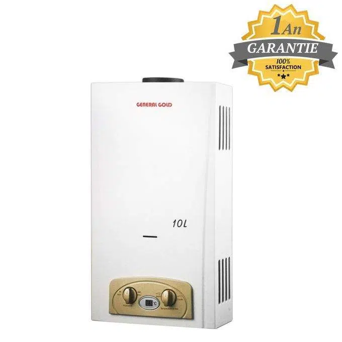 CHAUFFE BAIN General Gold 10L GAZ BOUTEILLE - BLANC